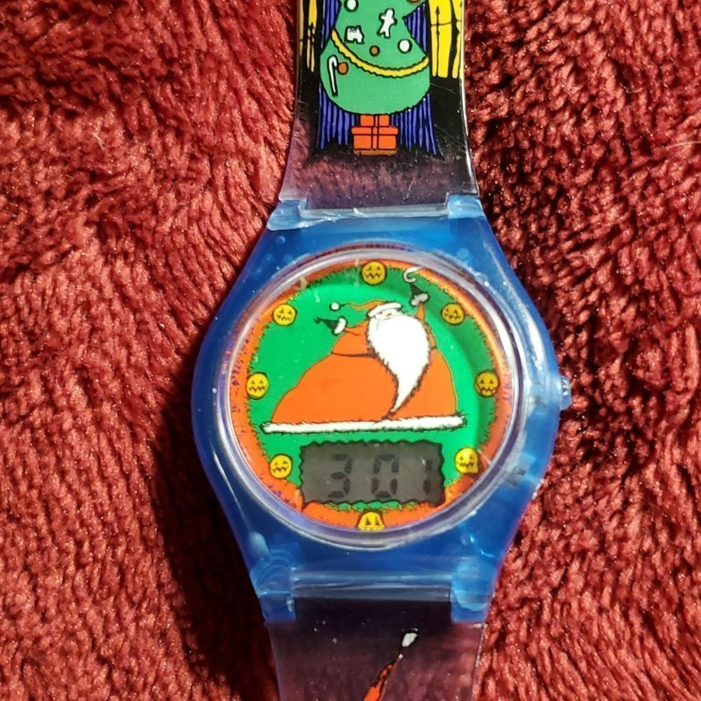THREE (3) 1993 Nightmare Before Christmas Digital Watches Tim‎ Burton - Picture 11 of 11